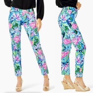 LILLY PULITZER Pants Stretch Knit Onyx You
Me & Giraffee Skinny Ankle Pant NWOT